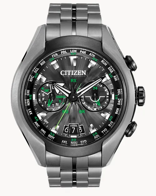 Satellite Wave Black Dial Super Titanium Bracelet CC1055-53E Satellite Wave Black Dial Super Titanium Bracelet CC1055-53E
